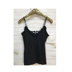 Size S August Apparel Black Ruffled Tank Top